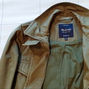 Madewell Surplus-Style Military Jacket in Green